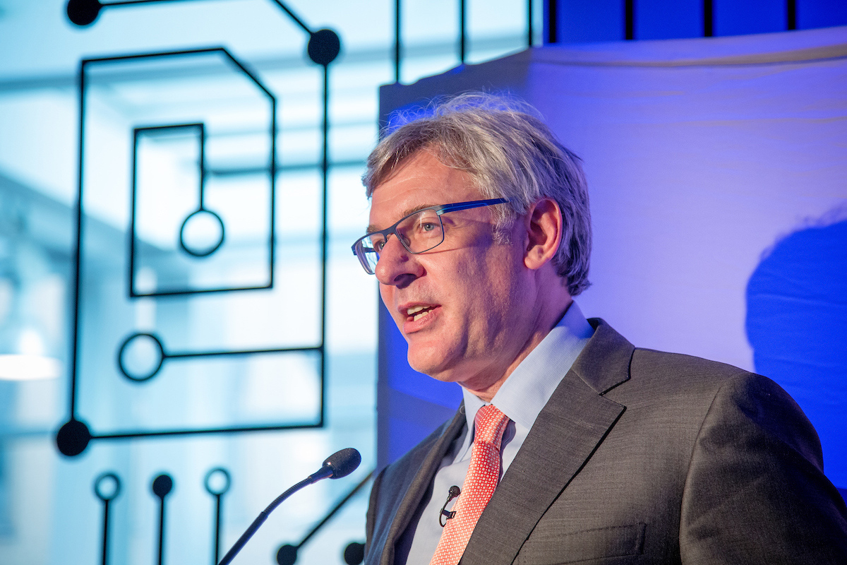 Dave McKay giving a speech.