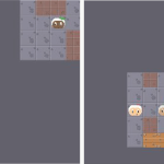 This image shows an example of the partial observable views for each agent.