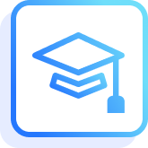 Graduate cap icon.