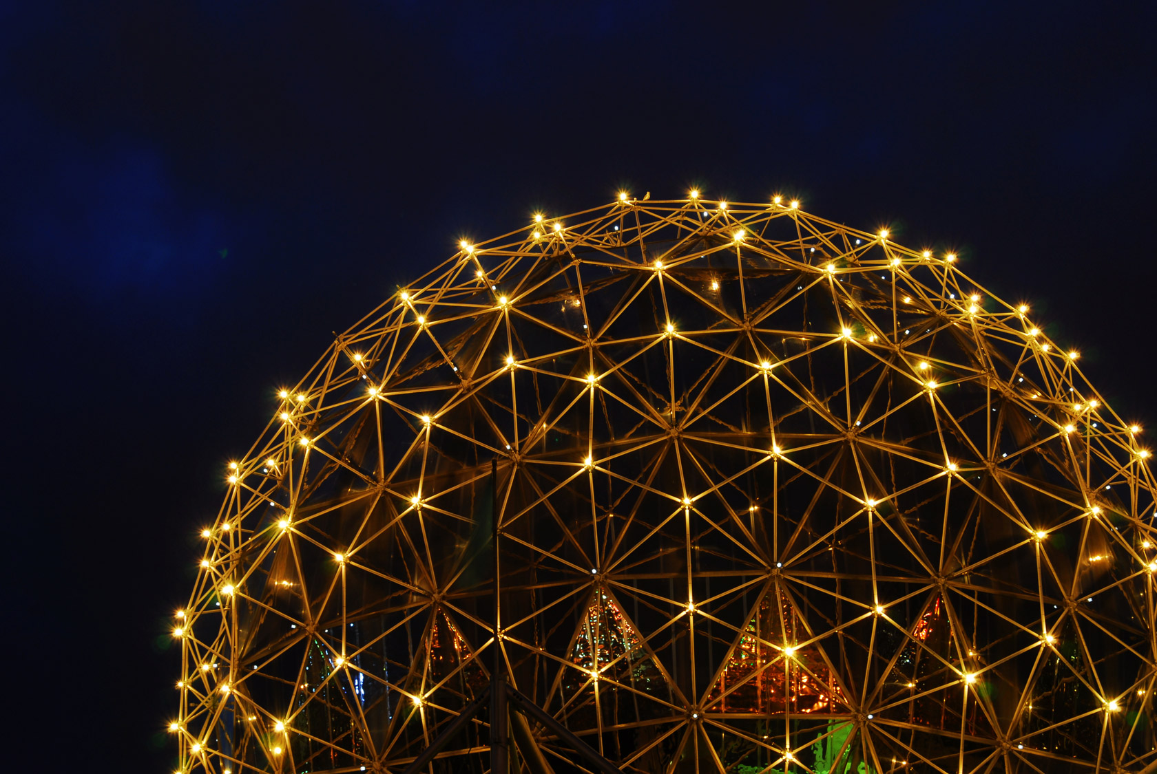 Vancouver Science centre building lit up at night time. Editorial credit: 2009fotofriends / Shutterstock.com