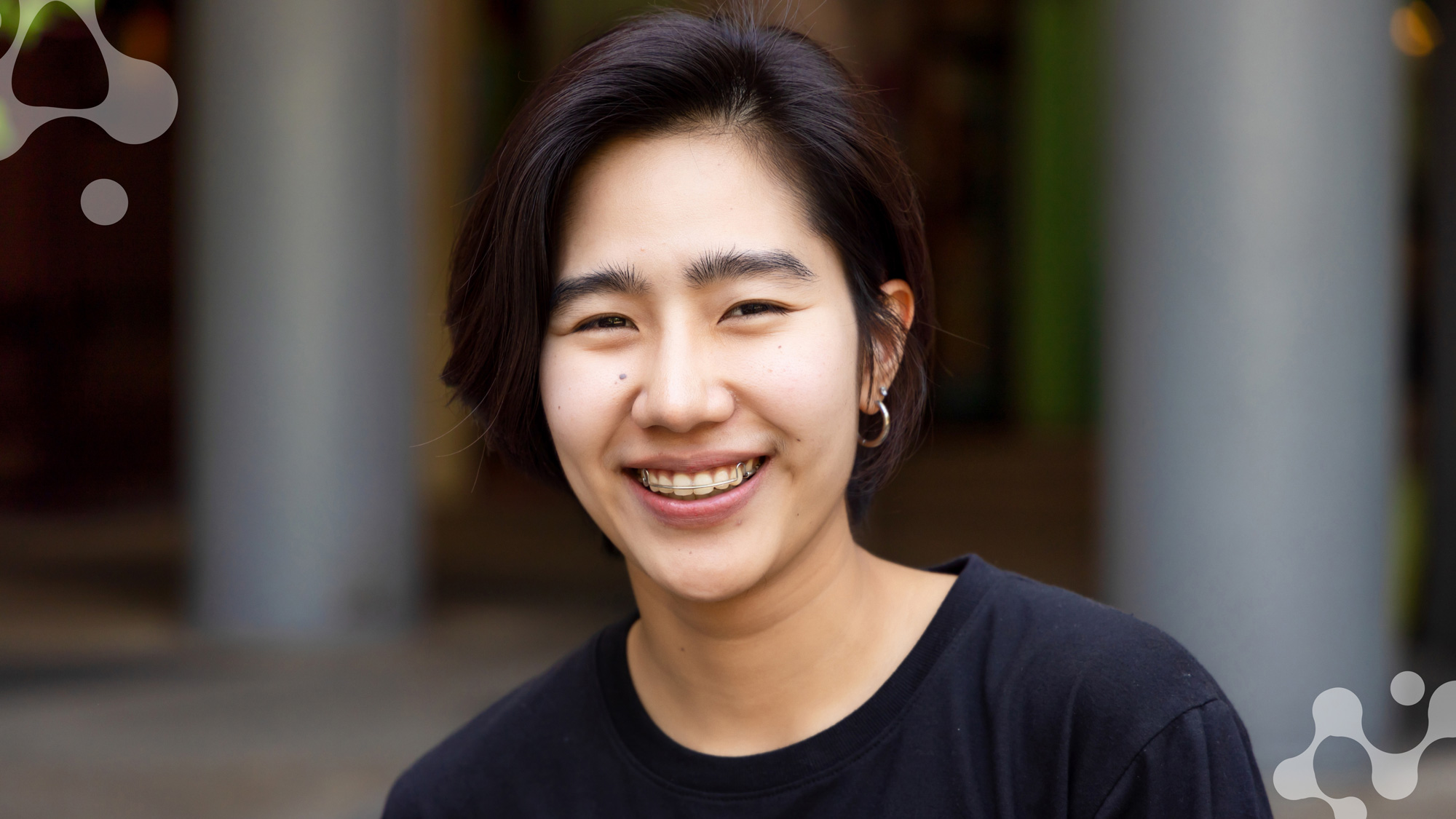 An image of a young girl smiling.