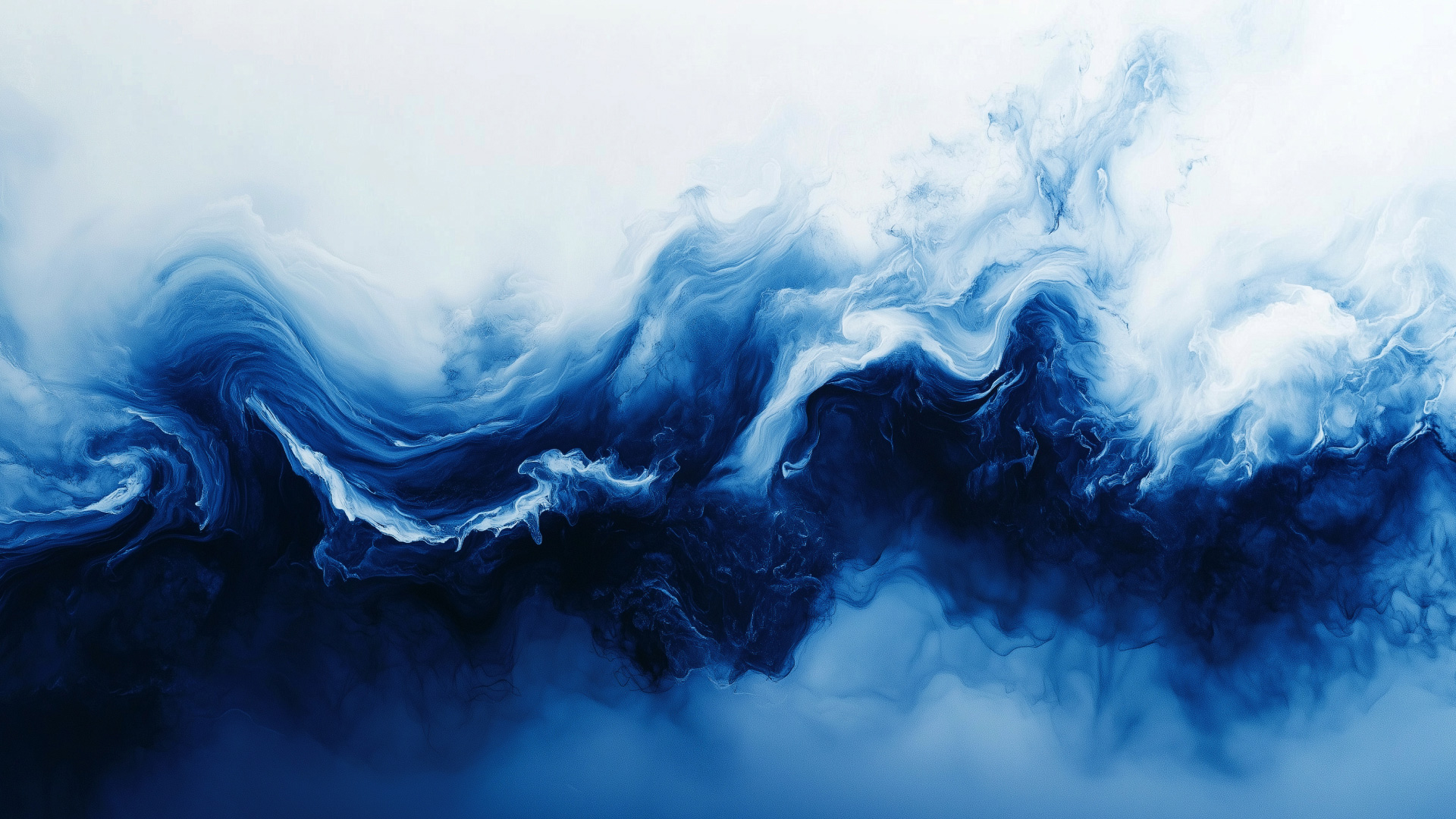 An abstract textured wave shape going from dark blue to white gradient.